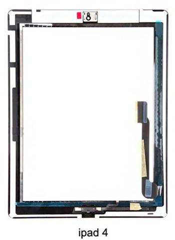 Apple iPad 4 ( retina , lightning) original touchscreen digitizer - dotykový panel pro iPad 4 bílý