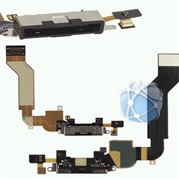 Apple iPhone 4G S Dock connector flex cable - dockový obvod černý 821-1301-A