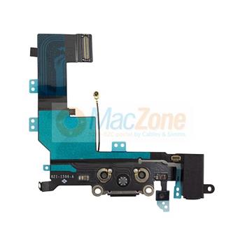 Apple iPhone 5C lightning dock assy - lightning dock, HF jack a mikrofon pro iPhone 5C černý