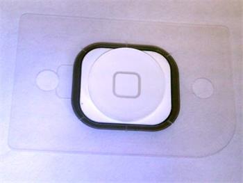 Apple iPhone 5G Home Button Plastic - plastová krytka HOME tlačítko pro iPhone 5G bílé- osazené