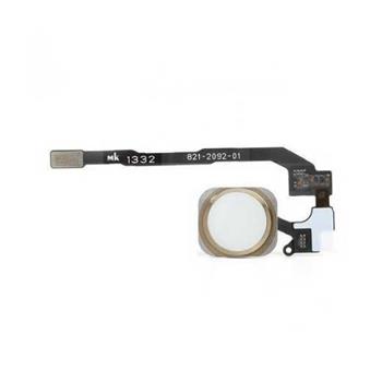 Apple iPhone 5S Home Buton flex full assembly gold - obvod tlačítka HOME osazený pro iPhone 5S zlatý