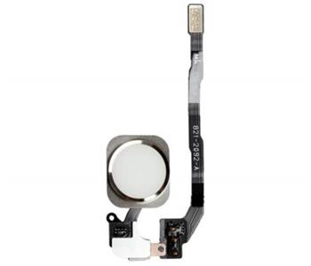 Apple iPhone 5S Home Buton flex full assembly white - obvod tlačítka HOME osazený pro iPhone 5S bílý
