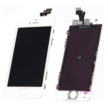 Apple iPhone 5S / SE Retina LCD s Digitizerem - displej s digitizérem pro iPhone 5S / SE bílý premium