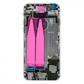 Apple iPhone 6 Back Cover Full Assembled Silver - kompletně osazený zadní kryt pro Apple iPhone 6 silver