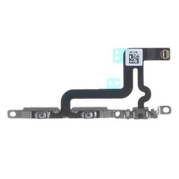 Apple iPhone 6 Volume control flex/mute switch + metal plate - obvod tlačítek hlasitosti a tichého režimu + kovový plát