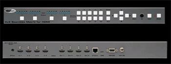 Gefen 4x4 Seamless HDMI Matrix - HDMI matice 4x4 s podporou SynerG EXT-HD-SL-444
