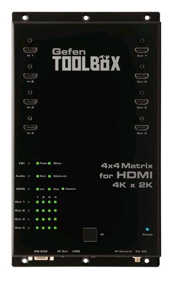 GefenToolBox 4K/2K UltraHD 4x4 Matrix HDMI matice GTB-HD4K2K-444-BLK