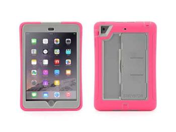 Griffin Technology Survivor Slim iPad Mini 1, 2, 3 pevný odolný obal šedivo růžový