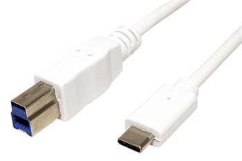 iPower USB-C na USB 3.0 typ B kabel 3m , bílý