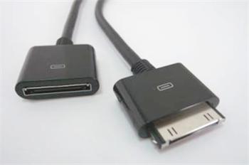 iPower USB DOCK EXTENSION kabel - prodlužovací kabel DOCK M/F 1M pro iPod a iPhone černý