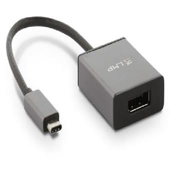 LMP USB-C 3.1 typ C na Display port (M/F) adaptér pro monitor, TV nebo projektor pro Apple , vesmírně šedý