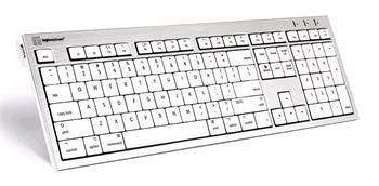 LogicKeyboard ALBA s numerickou klávesnicí pro Apple,stříbrná hliníková klávesnice pro Mac -anglická verze LKB-CWMU-UK