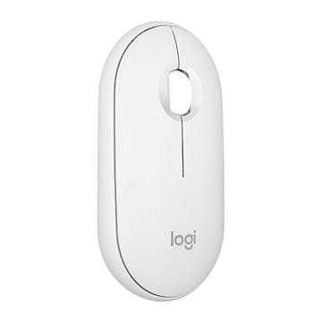 Logitech Pebble 2 M350s Wireless kompaktní bezdrátová myš, bílá pro Mac / PC
