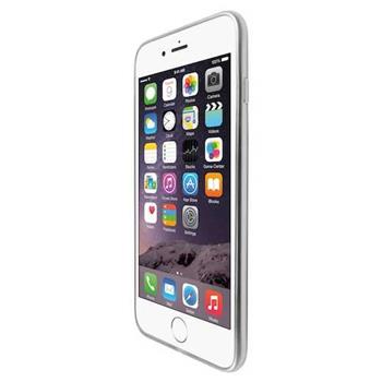 Macally měkké TPU pouzdro pro Apple iPhone 7 transparentní, stříbrný rámeček