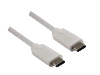 MacPower USB-C 3.1 nabíjecí a datový kabel typ délka 2m pro Apple bílý , Fast Charge 5A