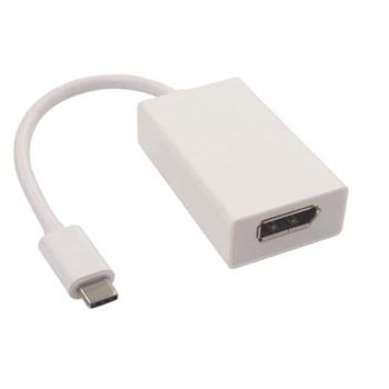 MacPower USB-C 3.1 typ C na Display port (M/F) 4K adaptér pro monitor, TV nebo projektor pro Apple
