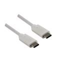 MacPower USB-C na USB-C Apple   nabíjecí a datový kabel typ  délka 1m pro Apple bílý , Fast Charge 5A