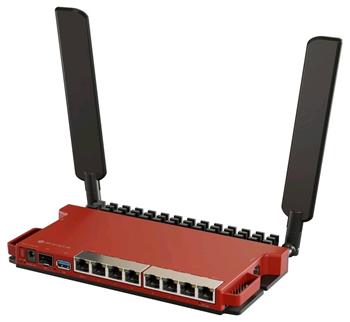 MikroTik router L009UiGS-2HaxD-IN Wi-Fi 6 (802.11ax), 8× GbE RJ-45, 1× 2.5G SFP, 1× USB 3.0, PoE