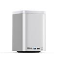 Orico MiniTower Hybridní externí uložiště 2 x 3,5" HDD SATA a M.2 SSD a HW RAIDem  pro Mac Mini