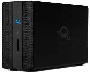 OWC Gemini Ultra X2 8TB Thunderbolt Dock a dvoudiskové řešení externího úložiště RAID s technologií SoftRAID
