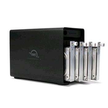 OWC ThunderBay 4 RAID 5 externí box 4x HDD 3,5" , Thunderbolt 3 , DisplayPort včetně SoftRAID 6 XT OWCTB3SRKIT0GB