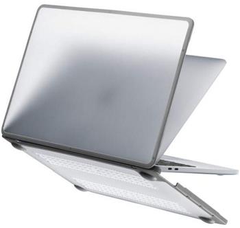 Pevný plastový obal pro Apple MacBook Air 15,3" M2 A2941 2023 M4 A3241 šedo-průhledný