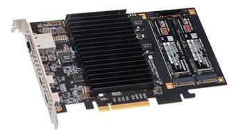 Sonnet McFiver PCIe 3in1 karta, 2x M.2 NVME SSD sloty, 2x USB-C a 10Gb Ethernet port