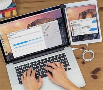 TenOne Design Mountie - postranní klip pro Apple MacBook a iPad Mini / Air modrý